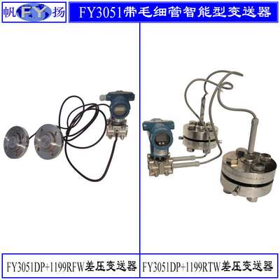 FY3051DP+1199RFW智能差压变送器 带远传装置差压变送器 单晶硅