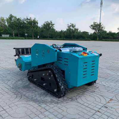 履带式遥控割草机四驱大马力果园林灭草机全地形远程遥控打草机