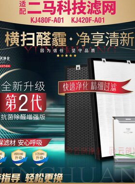 Y-JK 48JKM空气净化器过滤网网 042科技F-适配二马AE420加湿00F/1