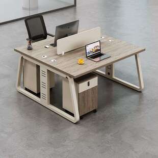 办公室家具职员办公桌工位卡座4四6人电脑桌屏风员工桌椅组合