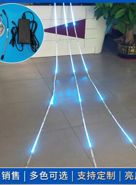 厂销10米蓝色流水追光全亮灯条 LED长条七彩灯管 12V柔性霓虹灯带
