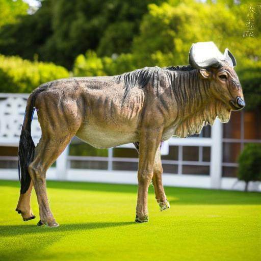 仿真动物摆件户外园林景观玻璃钢雕塑角马牦牛农场装饰品源头工厂