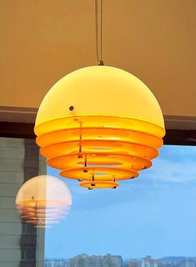 北欧设计师日落吊灯过道玄关中古日不落氛围感吧台餐厅主卧室灯具