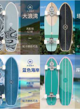 专业陆地冲浪板滑板路冲板初学者6陆冲板儿童免蹬青少年locus