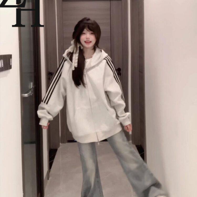 JEEP开衫卫衣女2026新款秋季学院风巨好看小个子早秋穿搭连帽外套