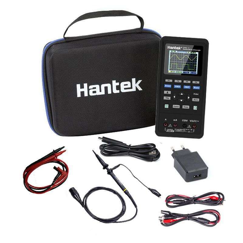汉泰 手持数字示波器Hantek2C42/2D72 两通道示波器+万用表信号源