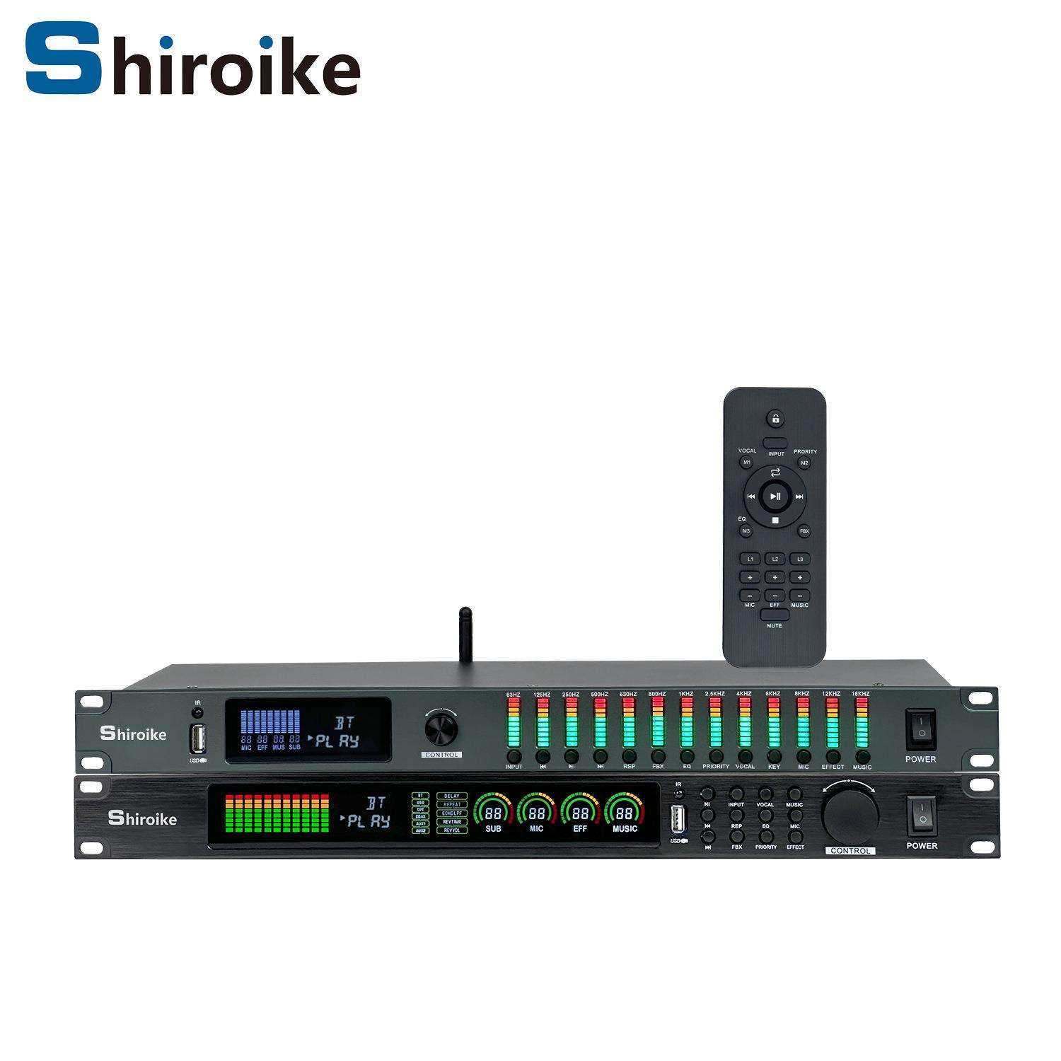 跨境高端前级效果器专业K歌KTV家用混响人声激励均衡前置调音