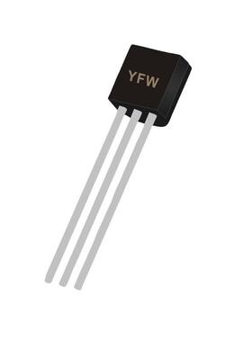 功率三极管 2SC2383 TO-92L封装印字 YFW 2SC2383 YFW/佑风微