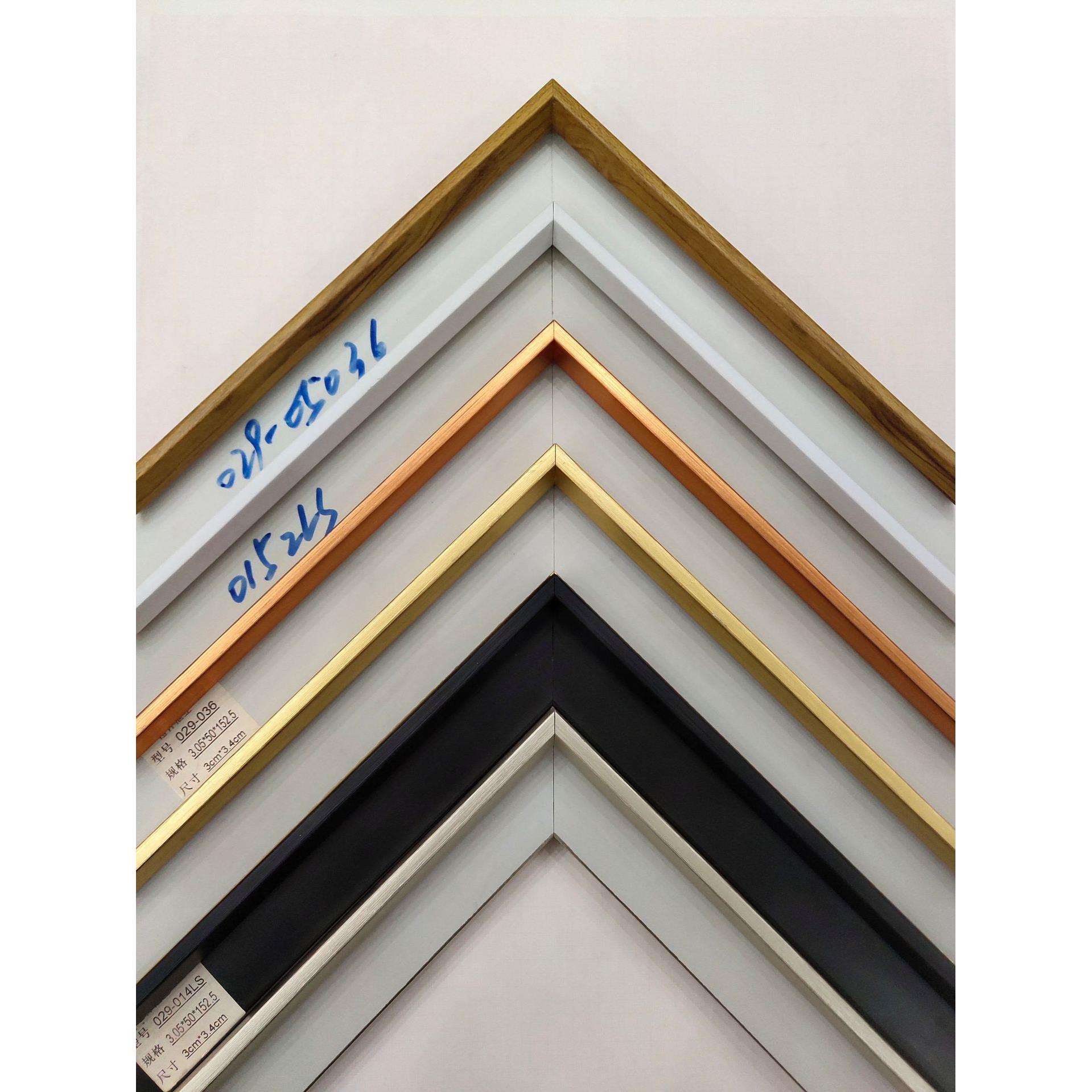厂家供应ps发泡线条029相框线条画框条冰晶画线条微边框金属拉丝
