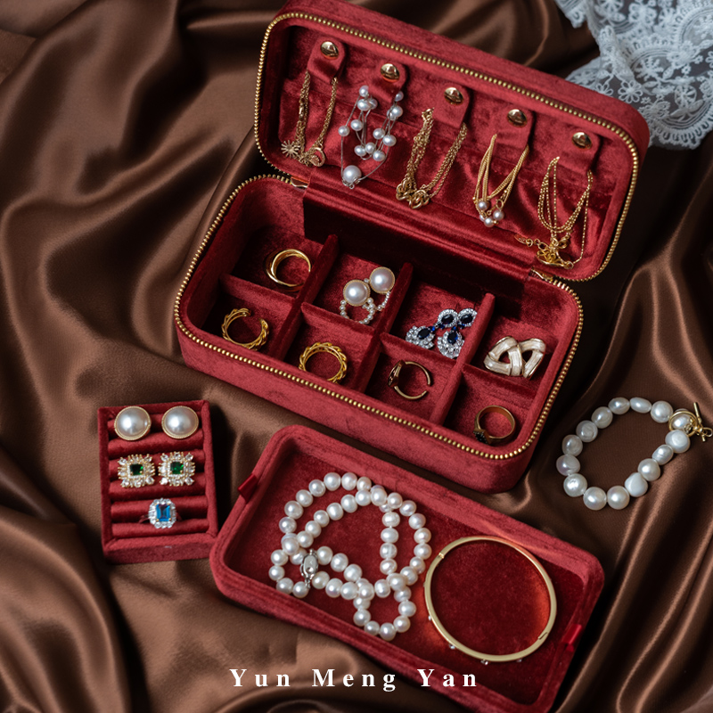 首饰盒结婚礼物送新娘闺蜜高v档三金盒金条订婚彩礼嫁妆黄金收纳