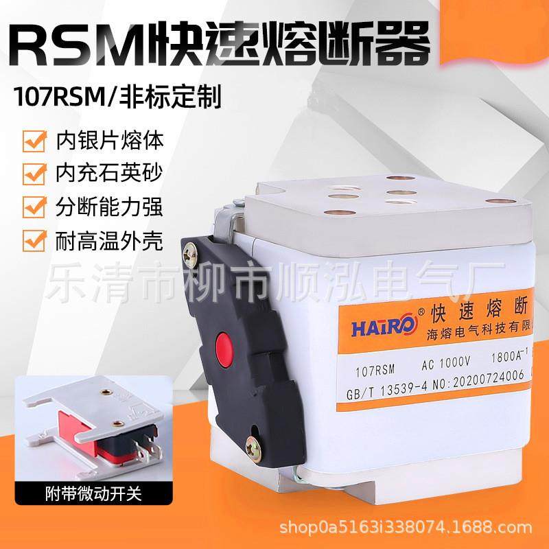 快速熔断器107RSM 1000V/1800A-1方管螺栓连接式半导体设备保护用