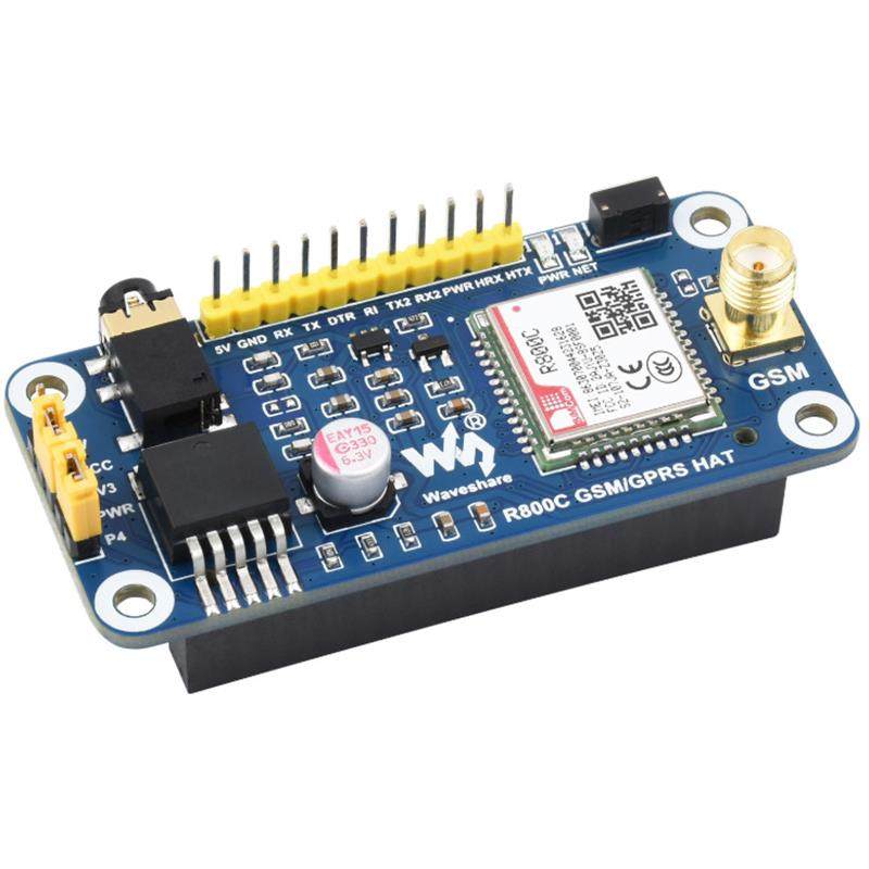 R800C GSM/GPRS HAT扩展板支持2G上网语音通话和短信收发等功能,电子元器件市场,其它元器件,淘宝优惠券,粉丝福利购,淘宝优惠卷