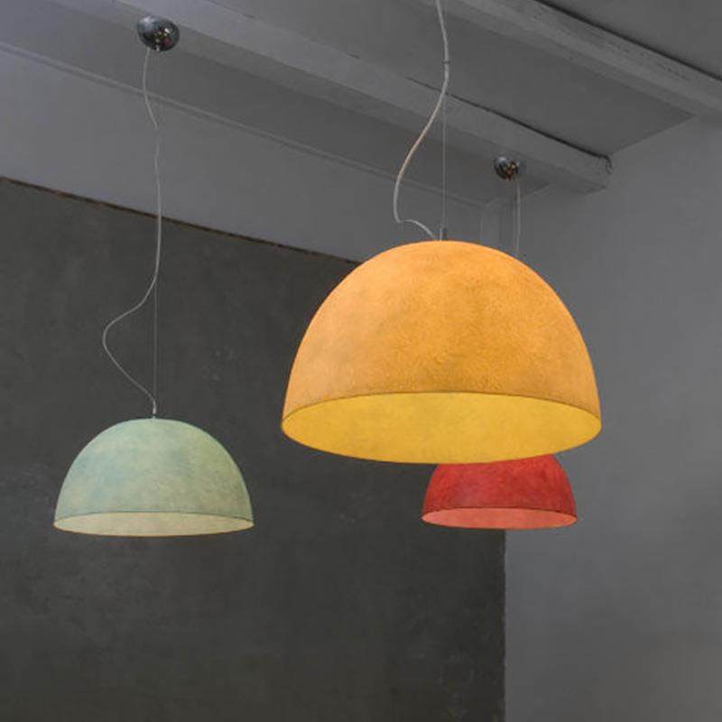 北欧现代简约半圆餐厅吊灯中古风民宿书房吧台服装店透光树脂吊灯