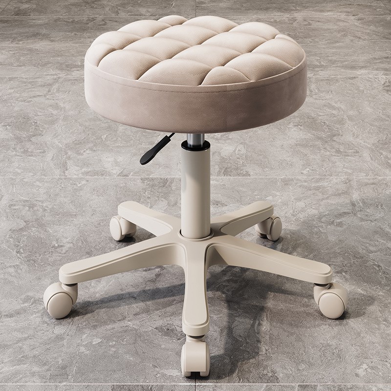 美容凳美容院升降旋转滑轮w美发大工凳理发店圆凳家用化妆椅子