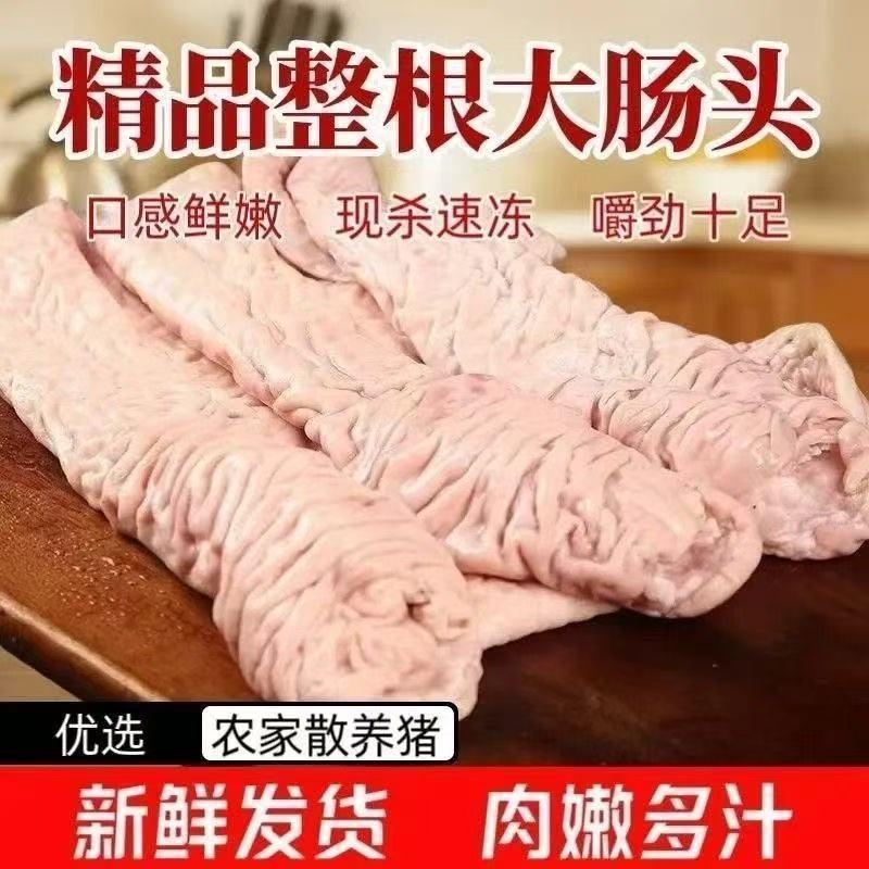 农家土猪大肠头生鲜厚肠头少油猪其它猪肉类