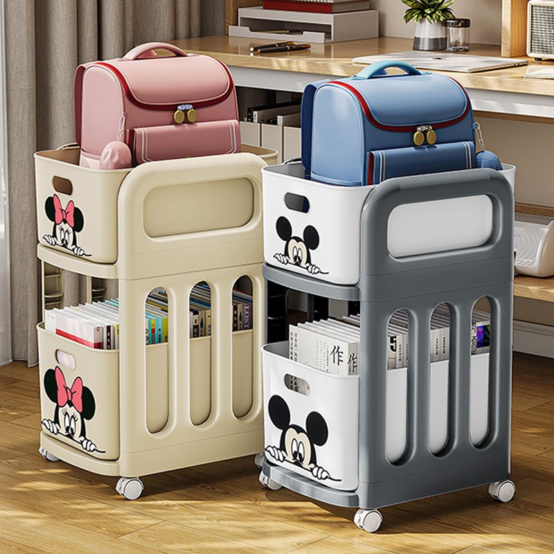 德国品质书包置物架可移动小推车收纳神器家用多层V桌下放包收纳