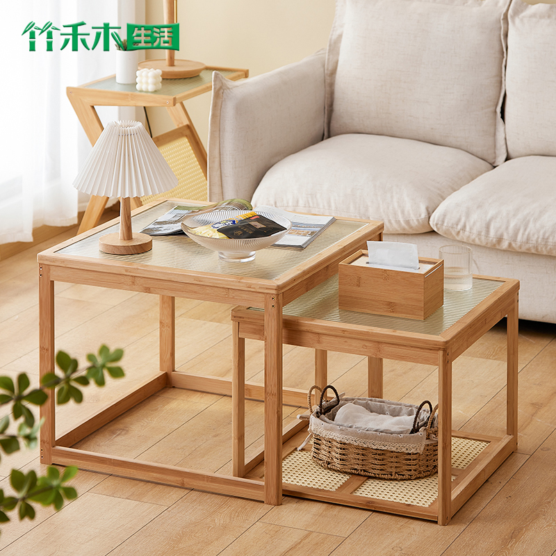 小茶几沙发侧边柜方桌子置物架阳y台移动边几方形茶几迷你角几床