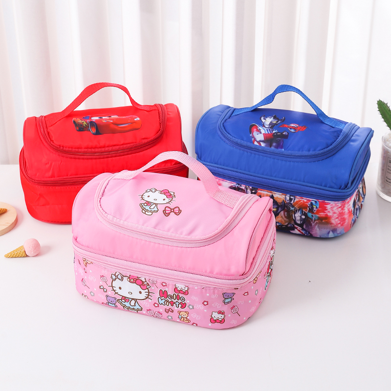 饭盒袋保温袋手提便当包卡通可y爱学生带饭防水防油加厚上班族餐