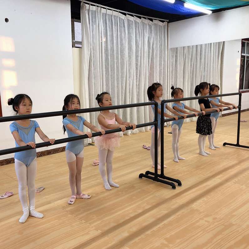 单双层升降落地固定舞蹈把杆压腿杆练功杆舞蹈房学校健身器材扶手