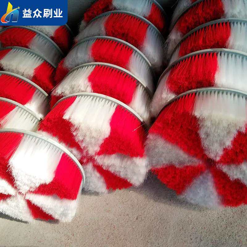 厂家供应工业圆盘刷 抛光尼龙毛刷圆形PVC板植毛除尘马毛猪鬃刷盘