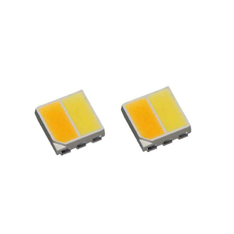 5050正白暖白双色温贴片led灯珠0.2w 颜色可以任意搭配超亮