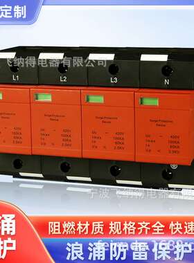 飞纳得OK-FF40/690浪涌保护器 4P避雷器 3P电源电涌保护器
