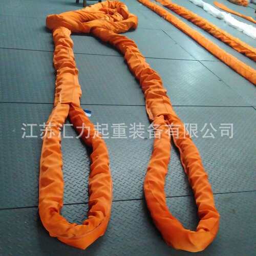 厂家直供 环眼柔性吊带50t20m 双环扣吊装带50t10m