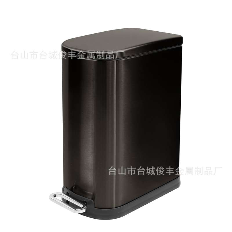 时尚夹缝脚踏式不锈钢垃圾桶桶厕所卫生间家用客厅厨房窄长方形筒