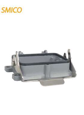 厂家直销热流道外壳底座矩形重载连接器 铝壳 H48B-BK-1L开孔安装