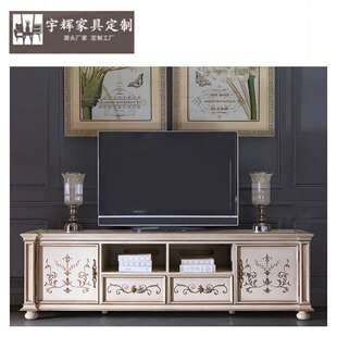 福溢家居 意大利家具维罗纳系列电视柜实木手绘电视柜客厅卧室柜