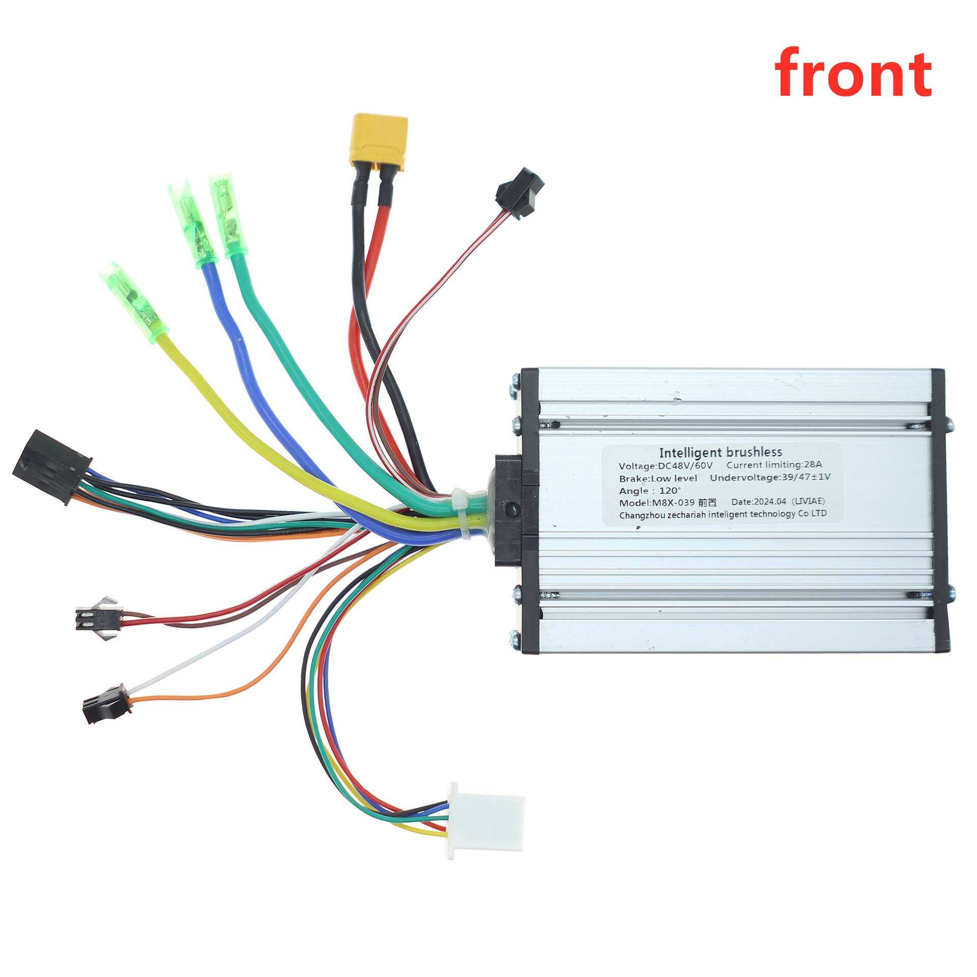 电动滑板车48-60V 28A双驱动控制器 带钥匙液晶电量速度显示仪表