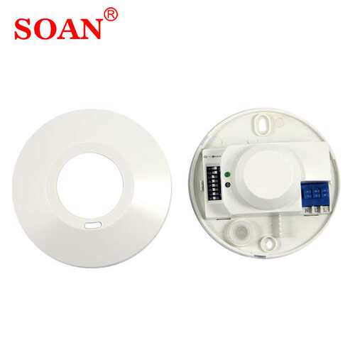 SOAN索安微波感应开关雷达感应器人体微波感应开关220V