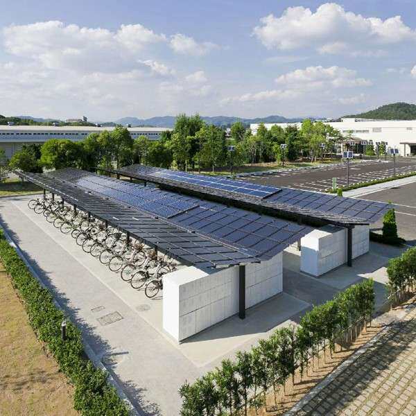 太阳能车棚停车棚汽车充电棚光伏发电太阳能板铝合金光伏充电棚