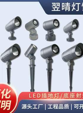 LED照树灯 户外射灯 防水插地灯 民宿花园 射树灯 景观投光灯