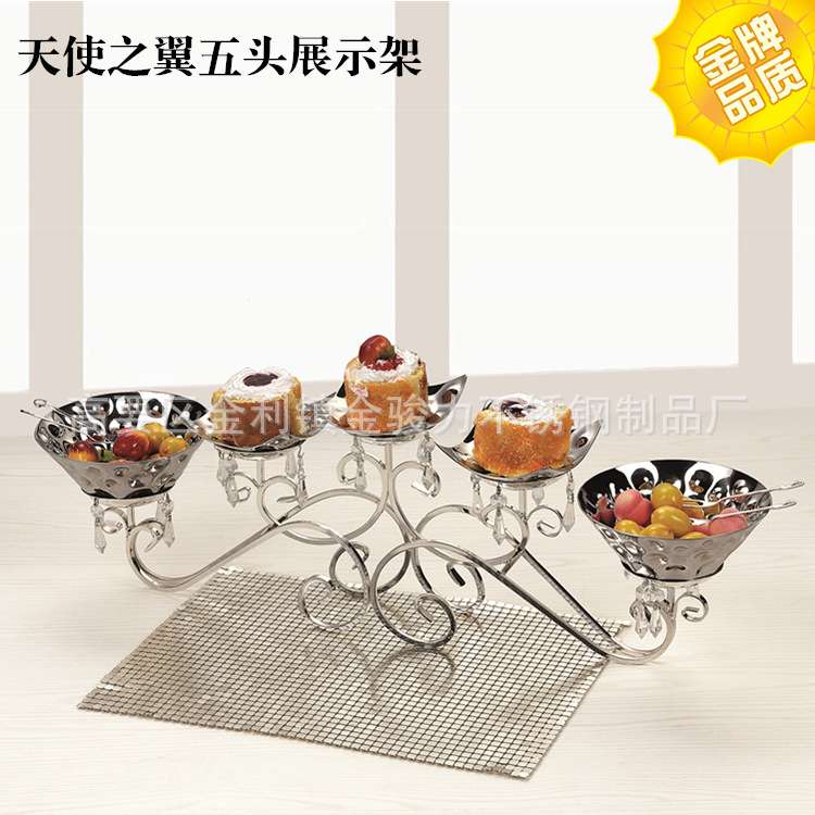 欧式下午茶三层点心架冷餐茶歇甜品台摆件婚庆杯子蛋糕西点展示架