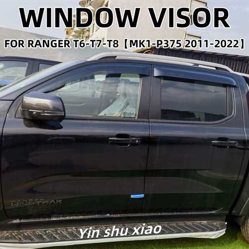 适用福特游骑侠T9晴雨挡雨眉遮阳板Ford Ranger T6 Window Visor