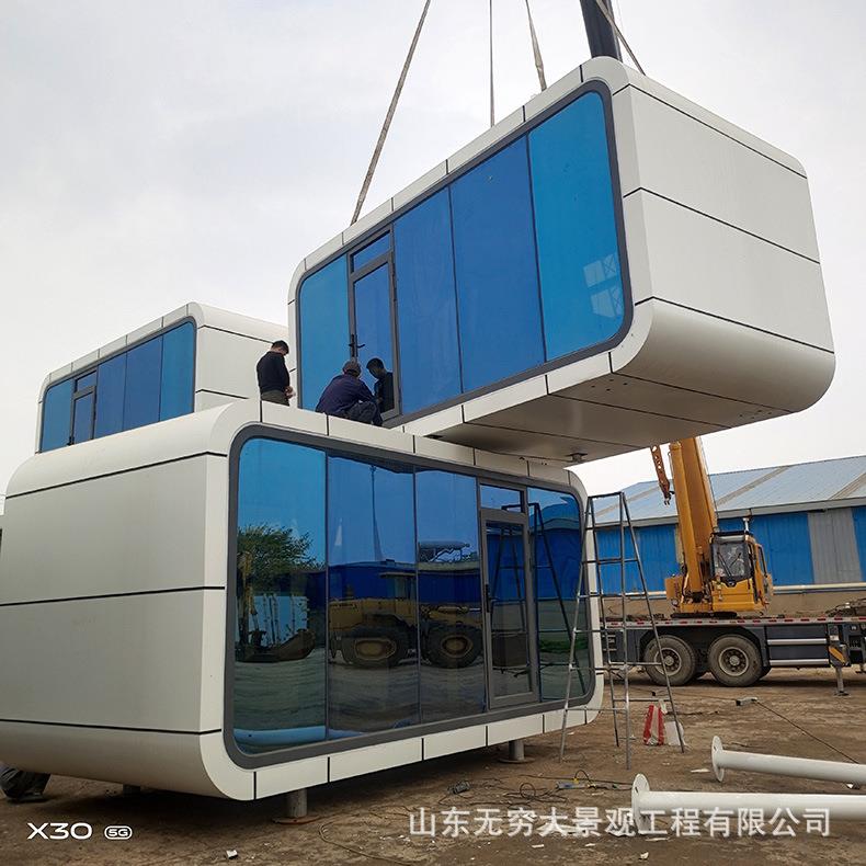 大型景观引流建筑 景区庄园特色星空住宿房 钢结构民宿酒店厂家