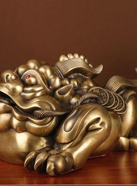 杨铜记 霸王金蟾 三足金蟾铜金蟾摆件厂家 铜独角蟾