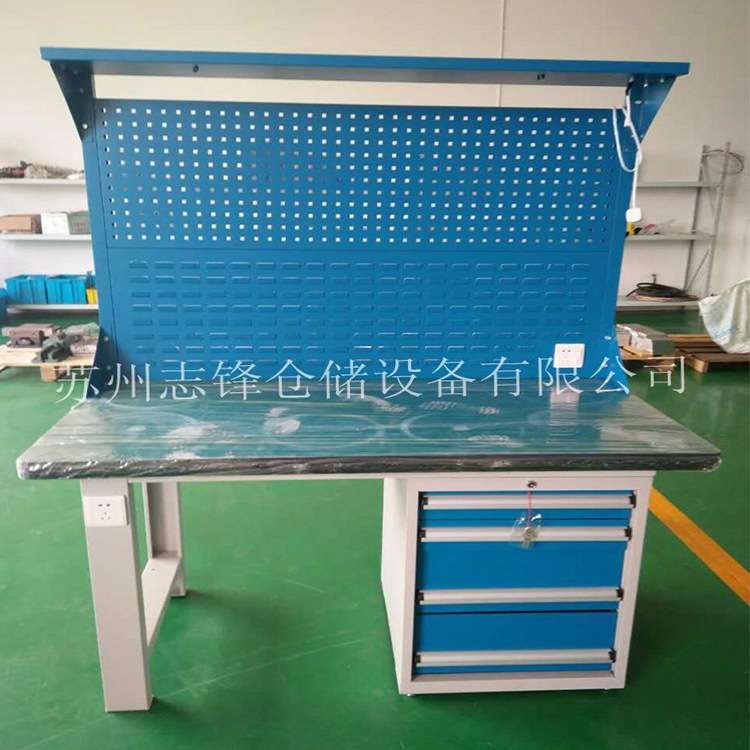防静电工作台耐磨车间操作台重型钳工桌实木重型装配工作台维修台