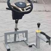 载教练车车教练驾驶靠背方向机二方向盘科机模驾校拟模拟器头枕