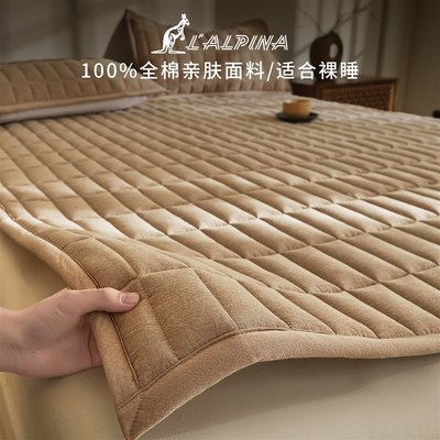 全棉床垫遮盖物家用卧室软垫学生宿舍单人L薄款榻榻米床褥垫子被