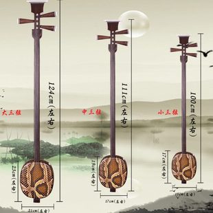鸡翅木小三弦 中三弦 大三弦乐器苏州民族乐器 考级用琴