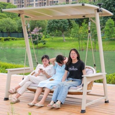 户外秋千摇椅阳台别墅露台吊椅铝合金编藤铁艺摇篮庭院秋千床室内,住宅家具,户外秋千,淘宝优惠券,粉丝福利购,淘宝优惠卷