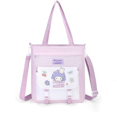 小学生卡通轻便防水补习袋补课包美术袋文件袋假期补课包斜挎手提