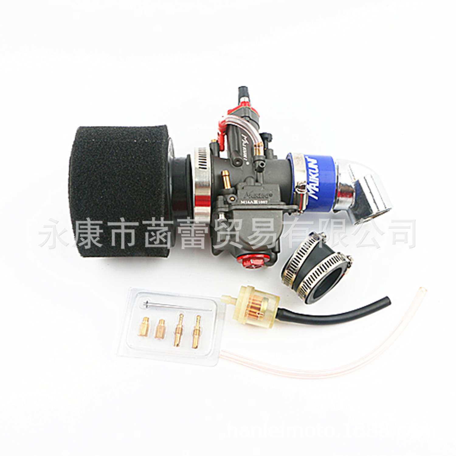 GY6改装化油器套件,GY6改装进气管+PWK化油器+可拆洗海绵空滤器