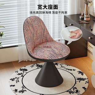 意式化妆凳可旋转罗比椅轻奢靠背卧室梳妆台凳子设计师家用化妆椅