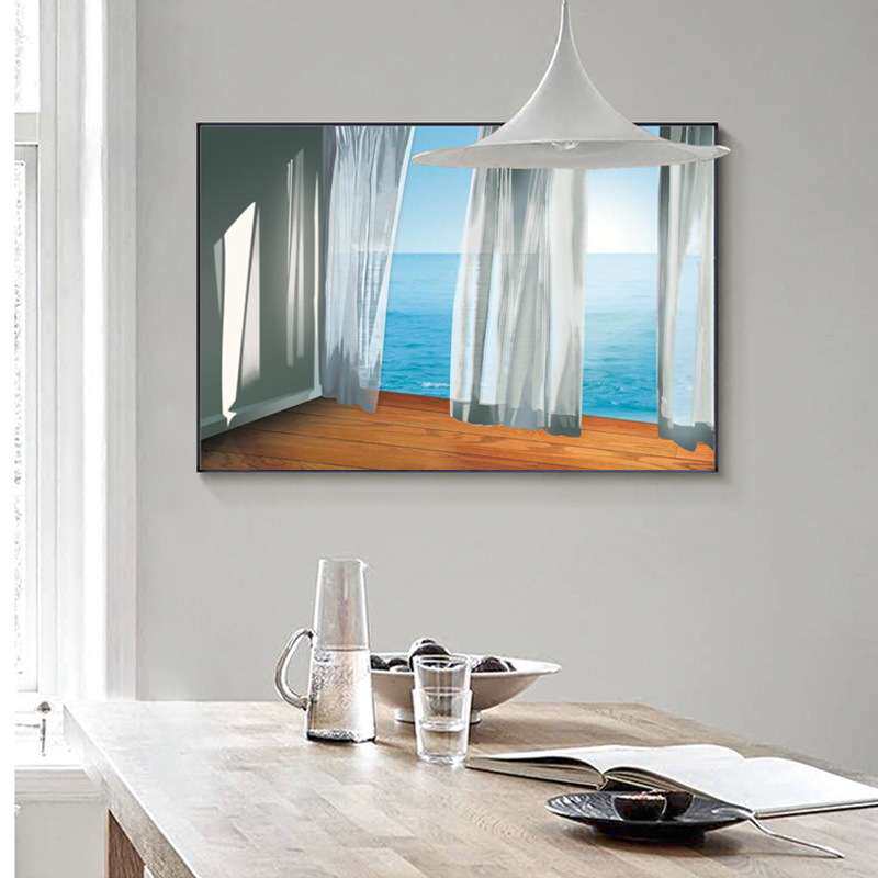AliceBrown现代简约客厅装饰画卧室餐厅酒店挂画海风景免打孔壁画