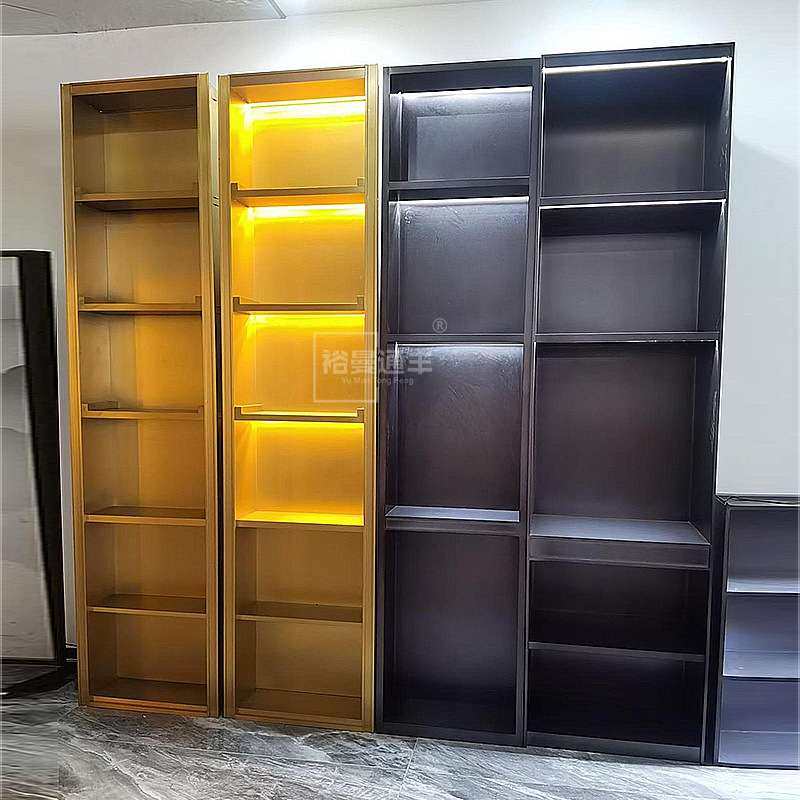 客厅嵌入式电视壁龛金属站立柜层板柜带灯置物柜轻奢不锈钢钢板柜,3C数码配件,USB灯,淘宝优惠券,粉丝福利购,淘宝优惠卷