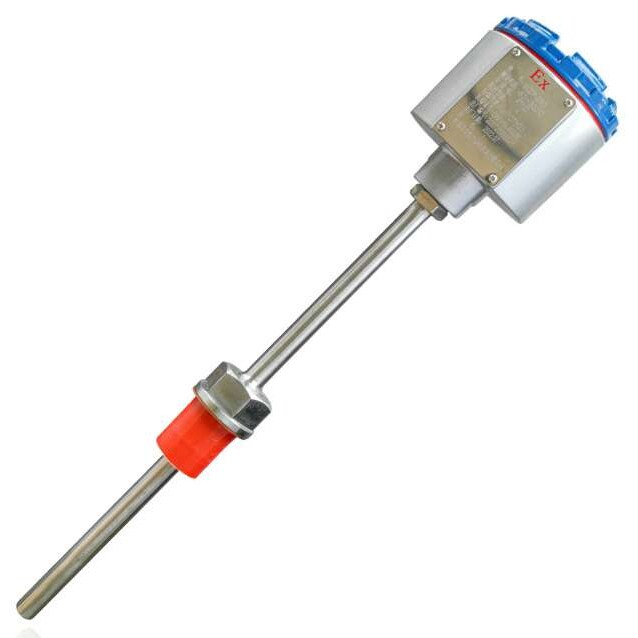 中盛一体化防爆热电阻耐磨型热电偶温度变送器WZP-240 L=900