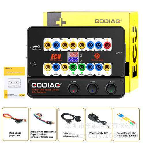 GODIAG GT100+ AUTO TOOLS OBD II Break Out Box ECU 测试平台